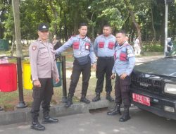 Polsubsektor Merdeka Barat Gelar Patroli Pemantauan Liburan di Kawasan Monas