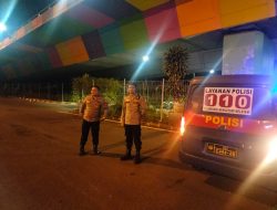 Dalam Menjaga Kondusifitas Wilayah Polsek Kemayoran Melakukan Kegiatan Strong Point Malam Hari