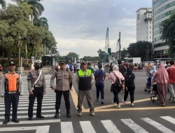 Kapolsubsektor Sabang Himbauan Kamtibmas Di Car Free Day Jalan Wahid Hasyim