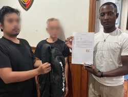 Laptop Hilang Saat Tidur di KRL, WNA Afrika Puji Kepolisian Polsek Tambora Yang Berhasil Mengembalikan Barang Miliknya