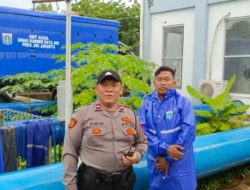 Panit Sabhara Polsek Cempaka Putih Pengecekan Rumah Pompa Air