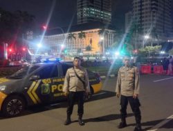Polsek Metro Gambir Gelar Patroli Antisipasi Balap Liar di Jalan Medan Merdeka Selatan