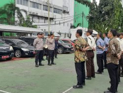 Pimpin Apel Satpam Di Kemensos RI, Kapolsek Ajak Ciptakan Kamtibmas Yang Aman Kondusif