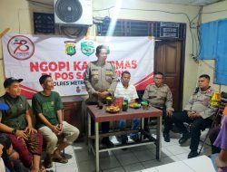 Polsek Senen Ngopi Kamtibmas Bareng Warga, Sampaikan himbauan kamtibmas