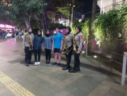 Patroli Jalan Kaki Gabungan Polsek Menteng Himbauan Kamtibmas Di Jalan Mh Thamrin