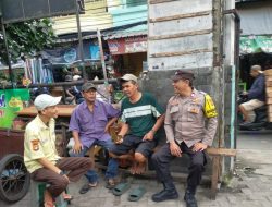 Imbauan Kamtibmas oleh Bhabinkamtibmas Galur, Meningkatkan Kerja Sama dengan Security dan Juru Parkir Pasar Gembrong