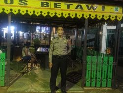 Patroli Polsek Metro Gambir Pantau Pos Pam Tenda Betawi untuk Antisipasi Kerawanan Ring 1