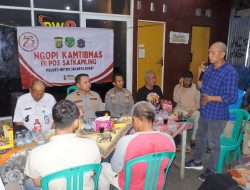 Kapolsek Metro Gambir Gelar Ngopi Kamtibmas Bersama Warga Petojo Selatan