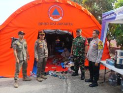 Bhabinkamtibmas Kelurahan Kebon Kosong Melaksanakan Kegiatan Monitoring Pasca Kebakaran