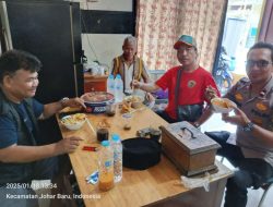 Silaturahmi Bhabinkamtibmas dengan Ketua RW 04 dan FKDM untuk Penguatan Kamtibmas di Kampung Rawa