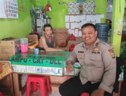 Unit Samapta 1023 Polsek Sawah Besar Lakukan Sambang Di UMKM