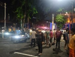 Polsek Metro Gambir Bubarkan Tawuran Warga di Jl. KH Hasyim Ashari