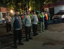 Untuk Menciptakan Situasi Aman, Polsek Metro Menteng Menggelar Apel Malam Patroli Tiga Pilar