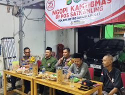 Ngopi Bareng Kamtibmas, Polsek Johar Baru dan Warga RW 02 Kampung Rawa Jalin Kebersamaan