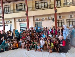 Ditlantas Polda Metro Jaya bersama Polres Metro Jakarta Pusat Gelar Trauma Healing untuk Korban Kebakaran di Kebon Kosong