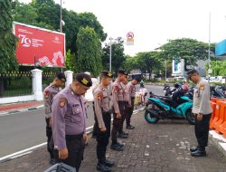 Kanit Samapta Polsek Sawah Besar Pimpin Apel Pengamanan Aksi Unjuk Rasa di Kedubes AS