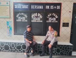 Libur Panjang, Bhabinkamtibmas Kebon Kacang Patroli Dan Sambangi Tokoh Masyarakat