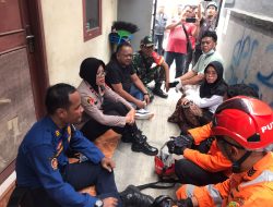 Kapolsek Tambun Selatan Beri Trauma Healing untuk Korban Selamat Kecelakaan Tower BTS