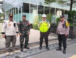 Sinergritas TNI Dan Polri Sambang Dialogis Himbauan Kamtibmas Di Perkantoran Lippo Thamrin Menteng