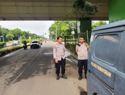 Dalam Menjaga Kondusifitas Wilayah Polsek Kemayoran Laksanakan Kegiatan Strong Point Jelang Sore Hari