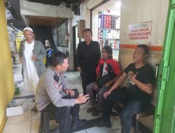Patroli Dialogis Bhabinkamtibmas Kebon Kacang Ke Pasar Blok C Tanah Abang