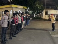 Apel Patroli Cipta Kondisi Guna Mencegah Gangguan Kamtibmas di Polsek Johar Baru
