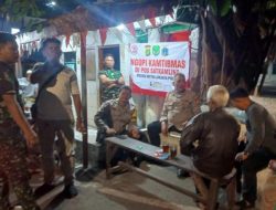 Polsek Metro Gambir Gelar Ngopi Kamtibmas di Pos Keamanan RW 01 Kebon Kelapa