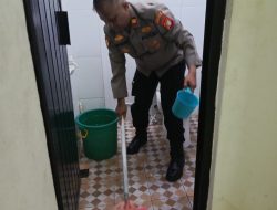 Jumat Bersih, Personel Polsek Kemayoran Melaksanakan Korve Dan Perawatan Mako Polsek Kemayoran