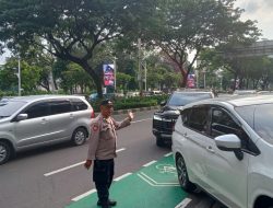 Patroli 1051 Pengaturan Arus Lalu Lintas Di Depan Senayan Park