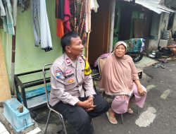 Perkuat Keamanan Wilayah, Bhabinkamtibmas Kelurahan Cideng Sambangi Tokoh Masyarakat