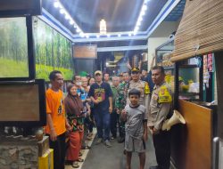 Di Pemukiman Warga Patroli Tiga Pilar Sampaikan Imbauan Kamtibmas