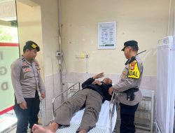 Respon Cepat Polsek Senen Bantu Korban Laka Lantas