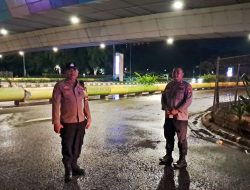 Dalam Menjaga Kondusifitas Wilayah Polsek Kemayoran Melakukan Kegiatan Strong Point Pagi Dini Hari