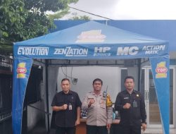 Sambangi Satuan Pengamanan, Bhabinkamtibmas Kelurahan Kemayoran Sampaikan Pesan Kamtibmas