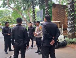Sambangi Petugas Keamanan Hutan Kota Senayan, Bhabinkamtibmas Gelora Ajak Jaga Keamanan