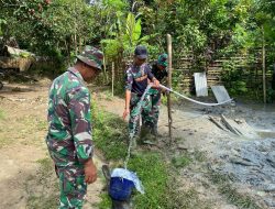 Wujudkan Mimpi, Satgas TMMD Ke-123 Kodim 0603 Lebak Membuat Sumur Bor Warga