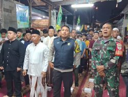 Bhabinkamtibmas Gunung Sahari Utara Hadiri Peringatan Isra Mi’raj Bersama Tokoh Agama