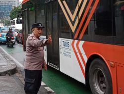 Kapolsubsektor Cut Mutia Pangaturan Lalu Lintas Antisipasi Kepadatan Di Jalan Menteng Raya