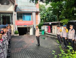 Kapolsek Kemayoran Pimpin Apel Gabungan Pengamanan Aksi Unjuk Rasa di Wilayah Gambir