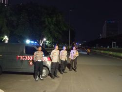 Dalam Menjaga Kondusifitas Wilayah Polsek Kemayoran Melakukan Kegiatan Strong Point Pagi Dini Hari