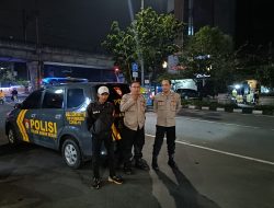 Penjagaan Ketat Unit Samapta Cegah Aksi Balapan Liar Di Sepanjang Jl Gunung Sahari Raya