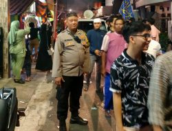 Bhabinkamtibmas Kebon Sirih Pengamanan Giat Pawai Obor Menyambut Bulan Suci Ramadhan 1446 H