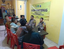 Bhabinkamtibmas Gunung Sahari Sela Melaksanakan Kegiatan Ngopi Kamtibmas