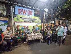 Pengecekan Pos Pam Singgah Ramadhan oleh Tim Asistensi Polres Metro Jakarta Pusat di Wilayah Hukum Polsek Johar Baru.
