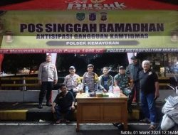 Pastikan Situasi Aman dan Kondusif, Tiga Pilar Kelurahan Utan Panjang Menempati Pos Singgah Ramadhan
