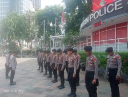 Kapolsubsektor Thamrin Pimpin Apel Pengamanan Antisipasi Unjuk Rasa Di Depan Polsubsektor Thamrin