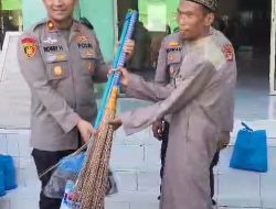 Sambut Ramadhan, Polres Pelabuhan Tanjung Priok, Bersihkan Masjid dan Tebar Kebaikan