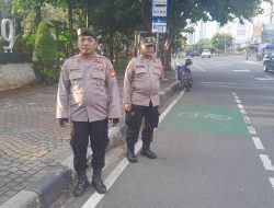 Patroli Bersama Personil Menteng Antisipasi Kerawanan Di Taman Menteng