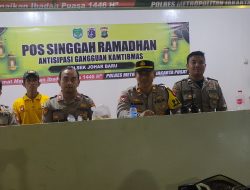 Patroli Cipta Kondisi Polsek Johar Baru Antisipasi Gangguan Kamtibmas dan Penyentuhan Pos Singgah Ramadhan