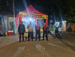 Untuk Menjaga Situasi Kondusif, Kasubnit Reskrim Pemantauan Gangguan Kamtibmas Di Pos Singgah Ramadhan Kalipasir